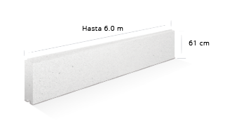 Espesor: 10, 12.5, 15, 17.5, 20, 25, 30 cm